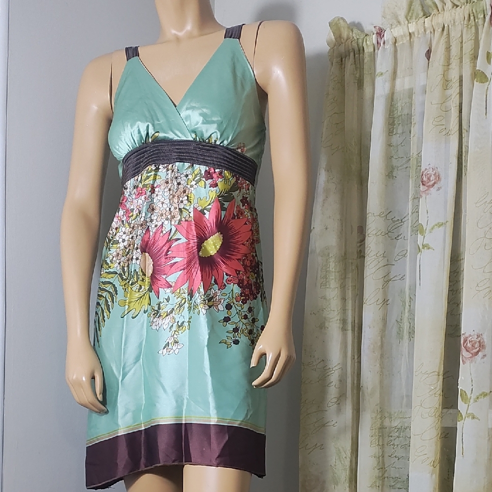 Floral Print Sleeveless Dress